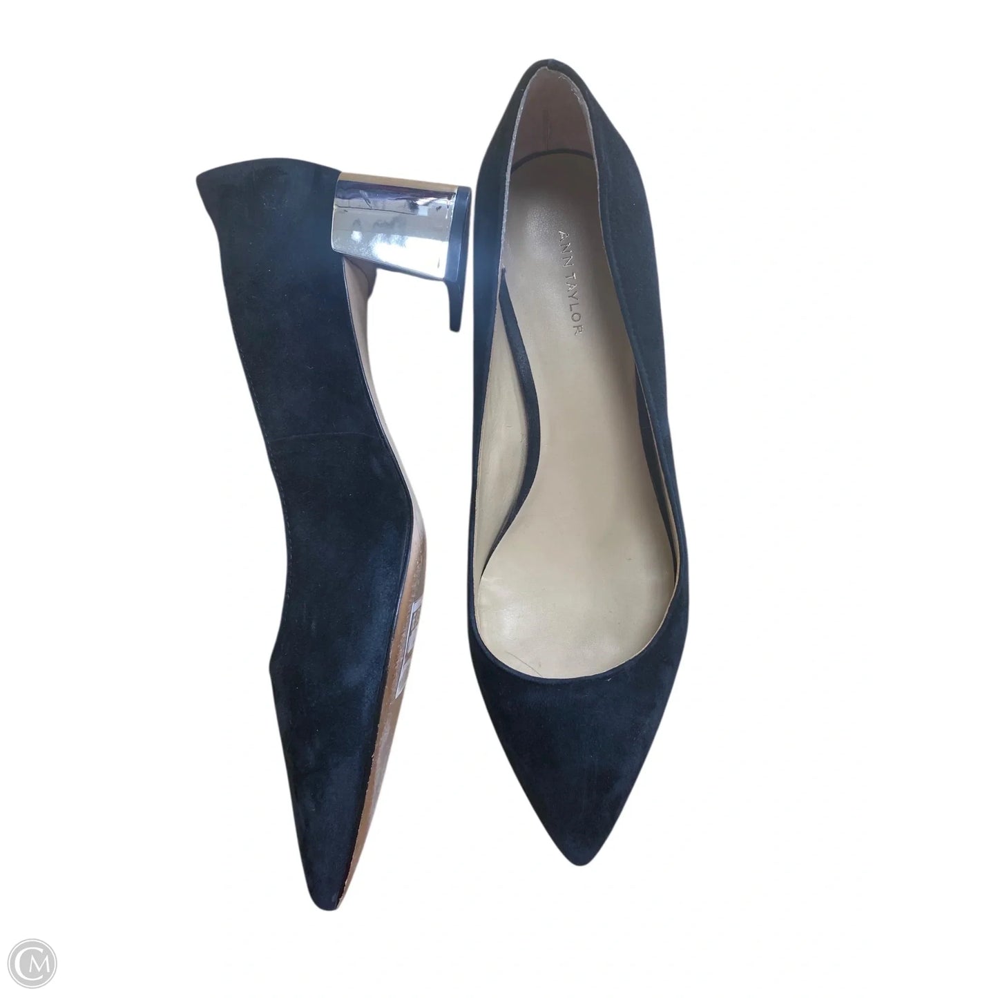 Shoes Heels Block By Ann Taylor In Black, Size: 9