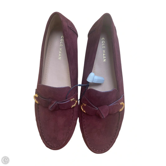 Shoes Flats By Cole-haan In Maroon, Size: 9