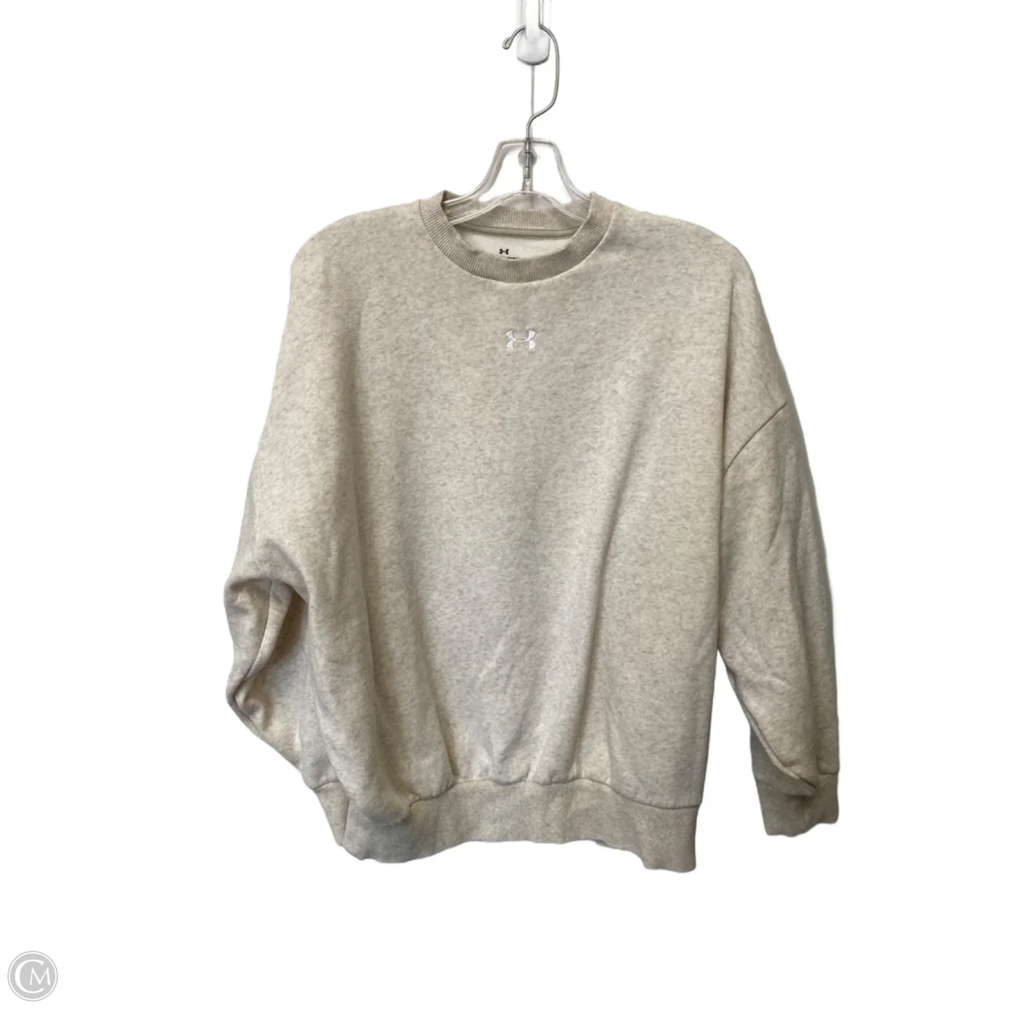 Sweatshirt Crewneck By Under Armour In Cream, Size: Xs