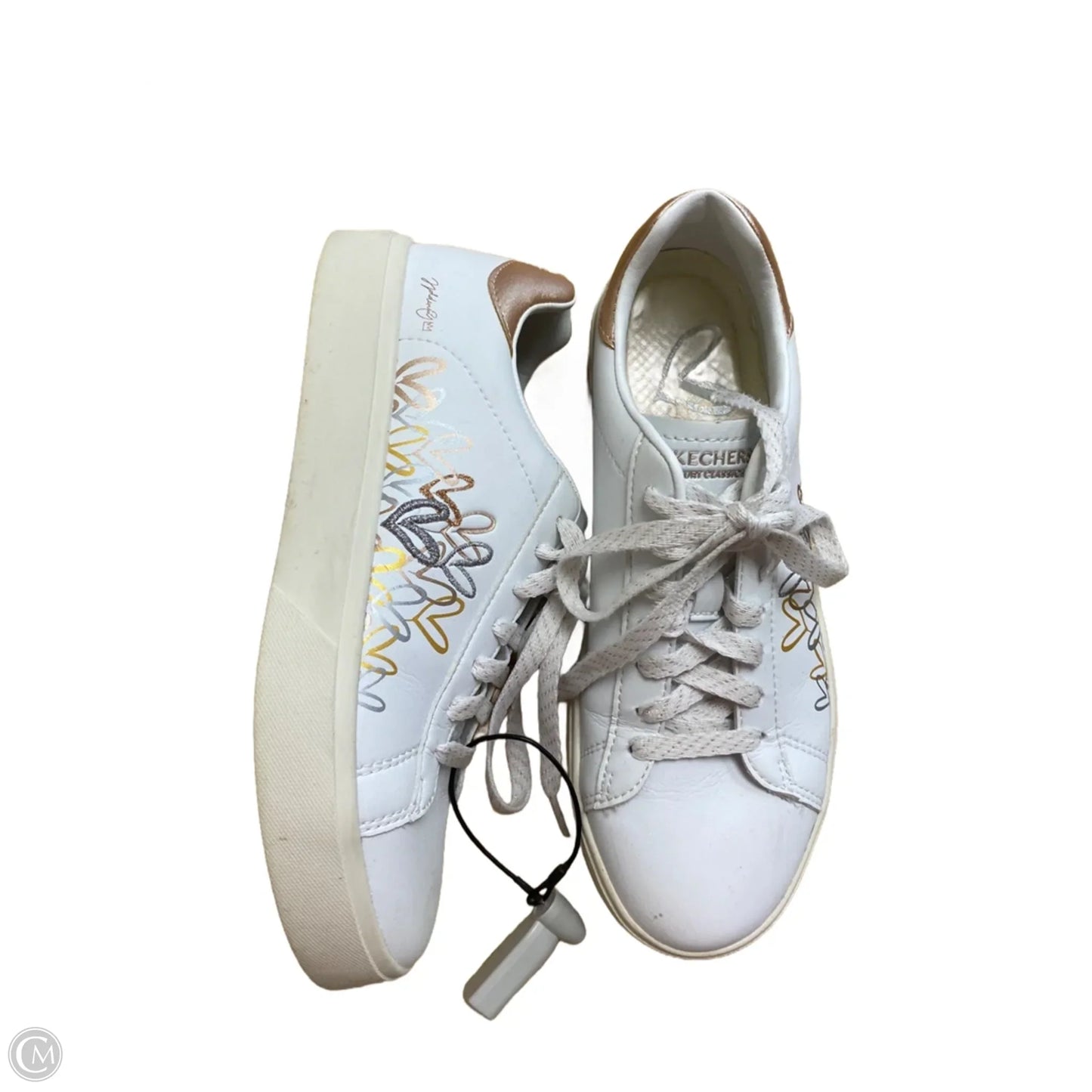 Shoes Sneakers By Skechers In White, Size: 7.5