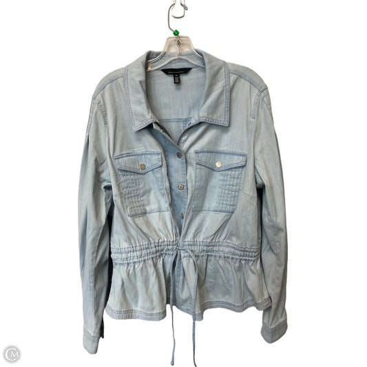 Jacket Other By White House Black Market In Blue Denim, Size: 18