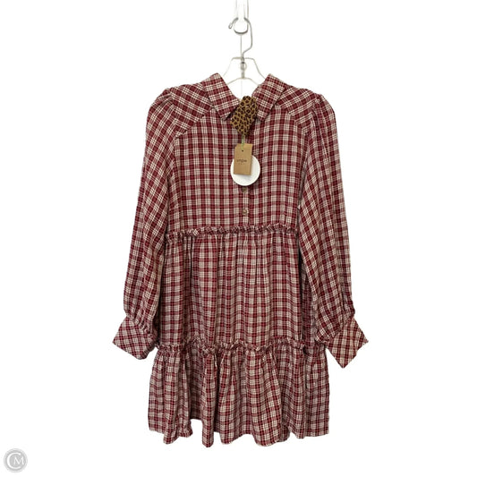 Dress Casual Midi By Umgee In Plaid Pattern, Size: S