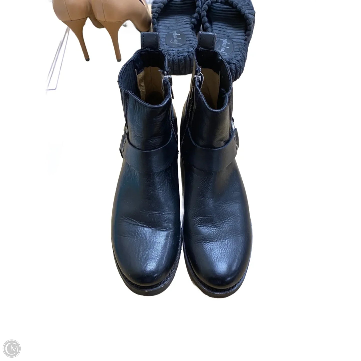 Boots Designer By Frye In Black, Size: 8