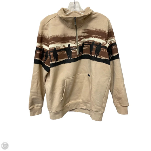 Jacket Fleece By Wrangler In Tan, Size: M