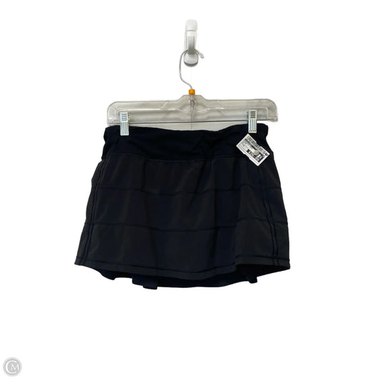 Athletic Skort By Lululemon In Black, Size: 6