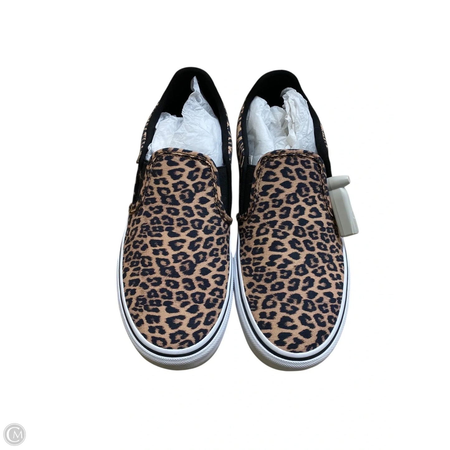 Shoes Flats By Vans In Animal Print, Size: 9.5