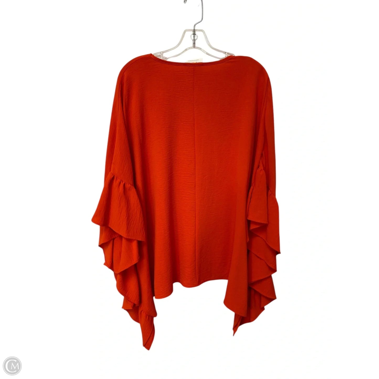Top Short Sleeve By Fantastic Fawn In Orange, Size: M