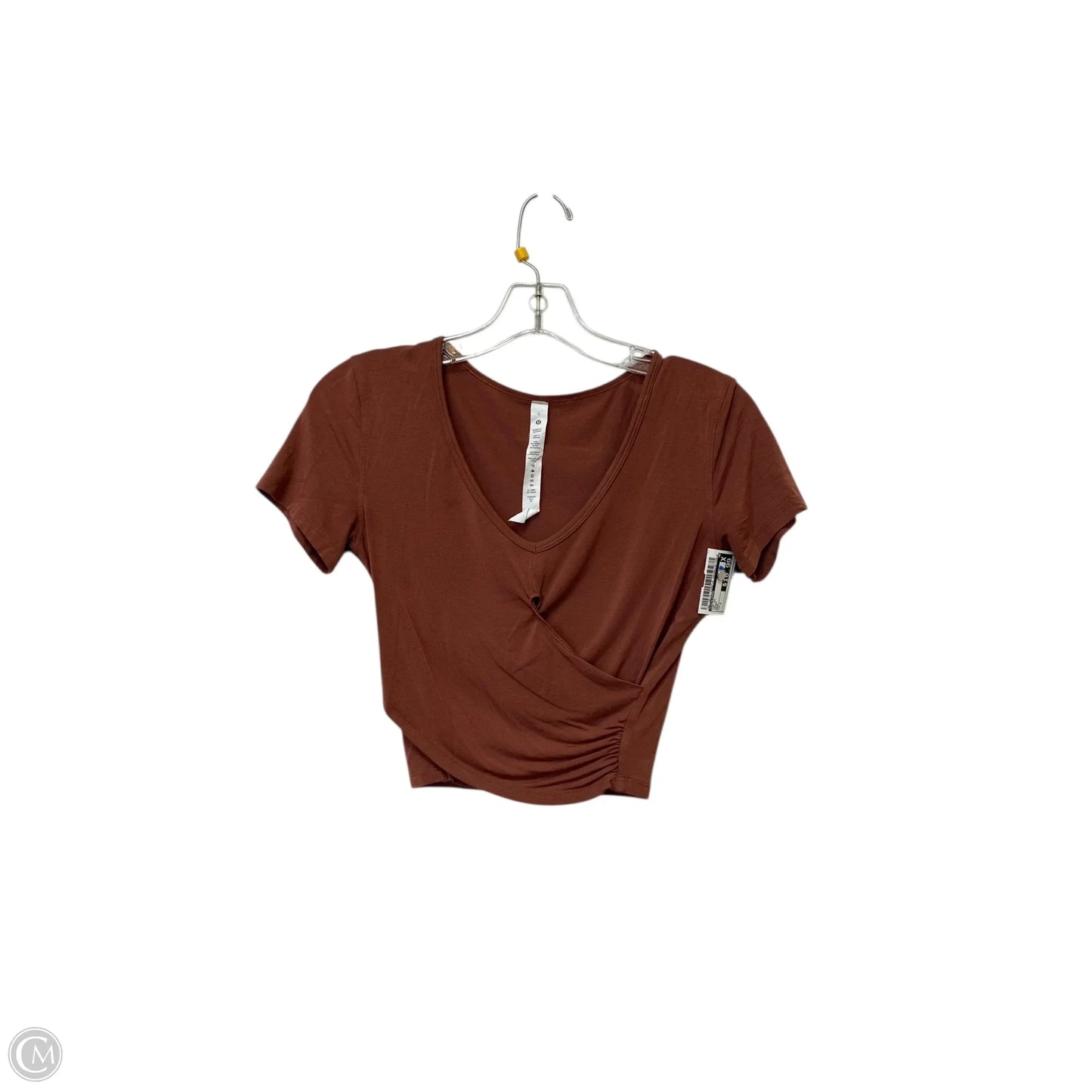 Top Short Sleeve By Lululemon In Brown, Size: 2