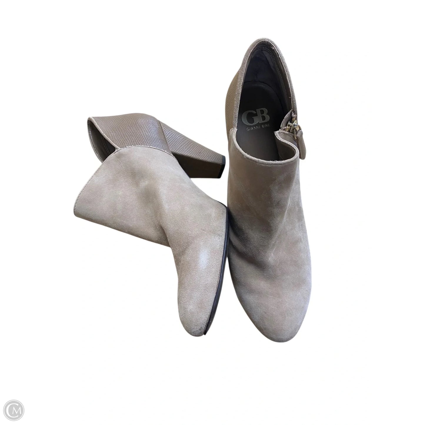 Boots Ankle Heels By Gianni Bini In Tan, Size: 11