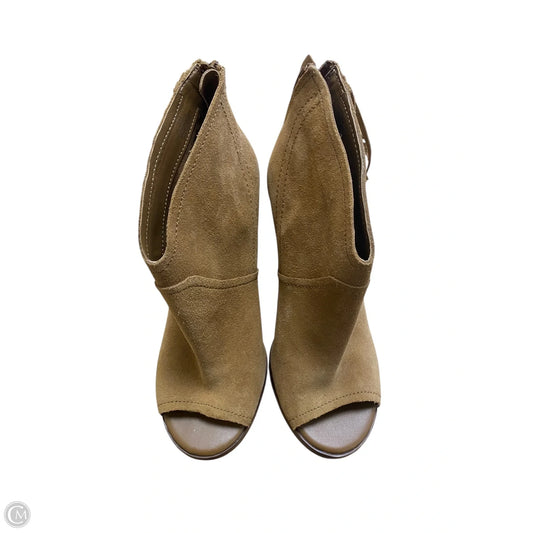 Boots Ankle Heels By Gianni Bini In Tan, Size: 10