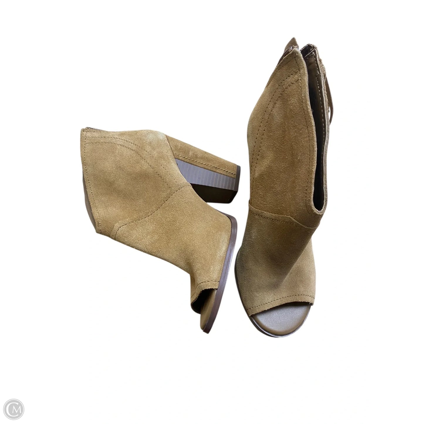 Boots Ankle Heels By Gianni Bini In Tan, Size: 10