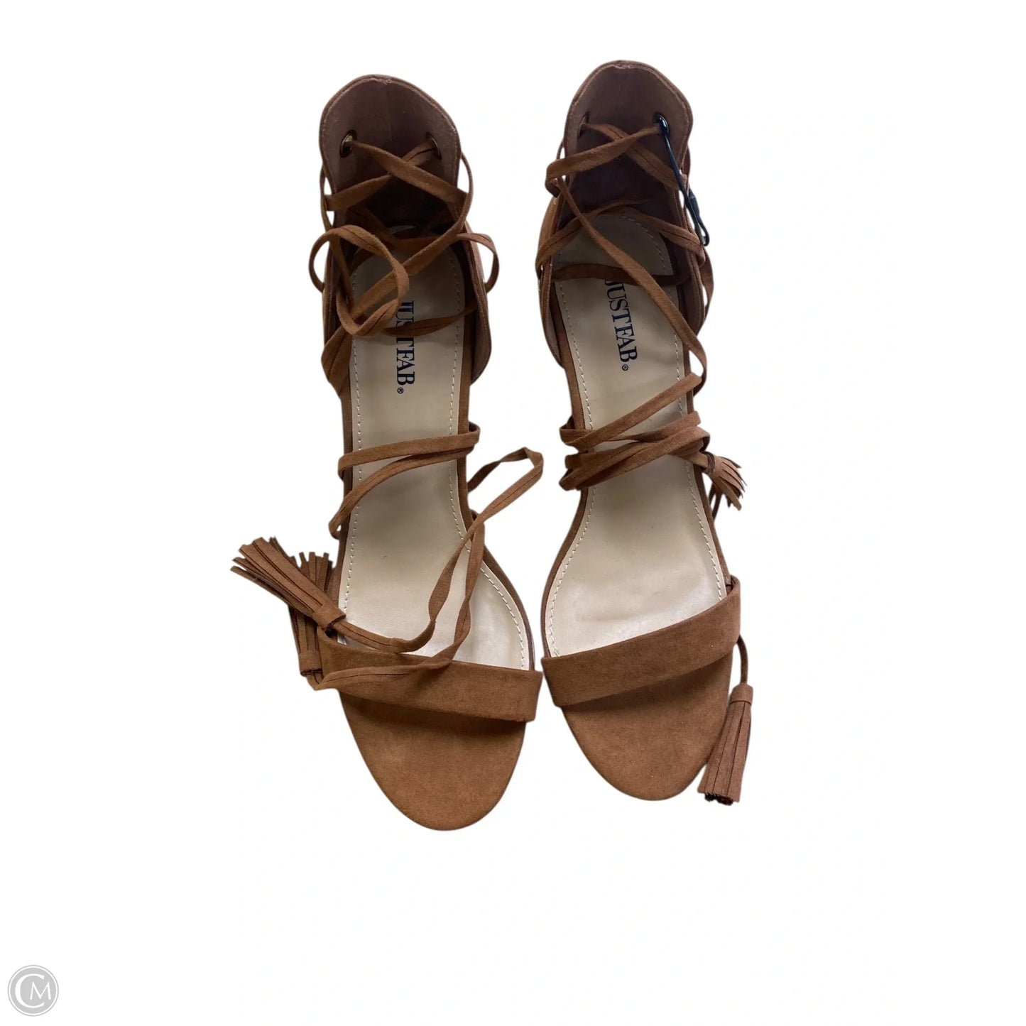 Shoes Heels Block By Justfab In Brown, Size: 11