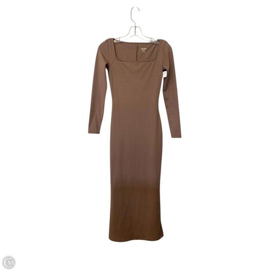 Dress Casual Maxi By Wild Fable In Brown, Size: Xxs