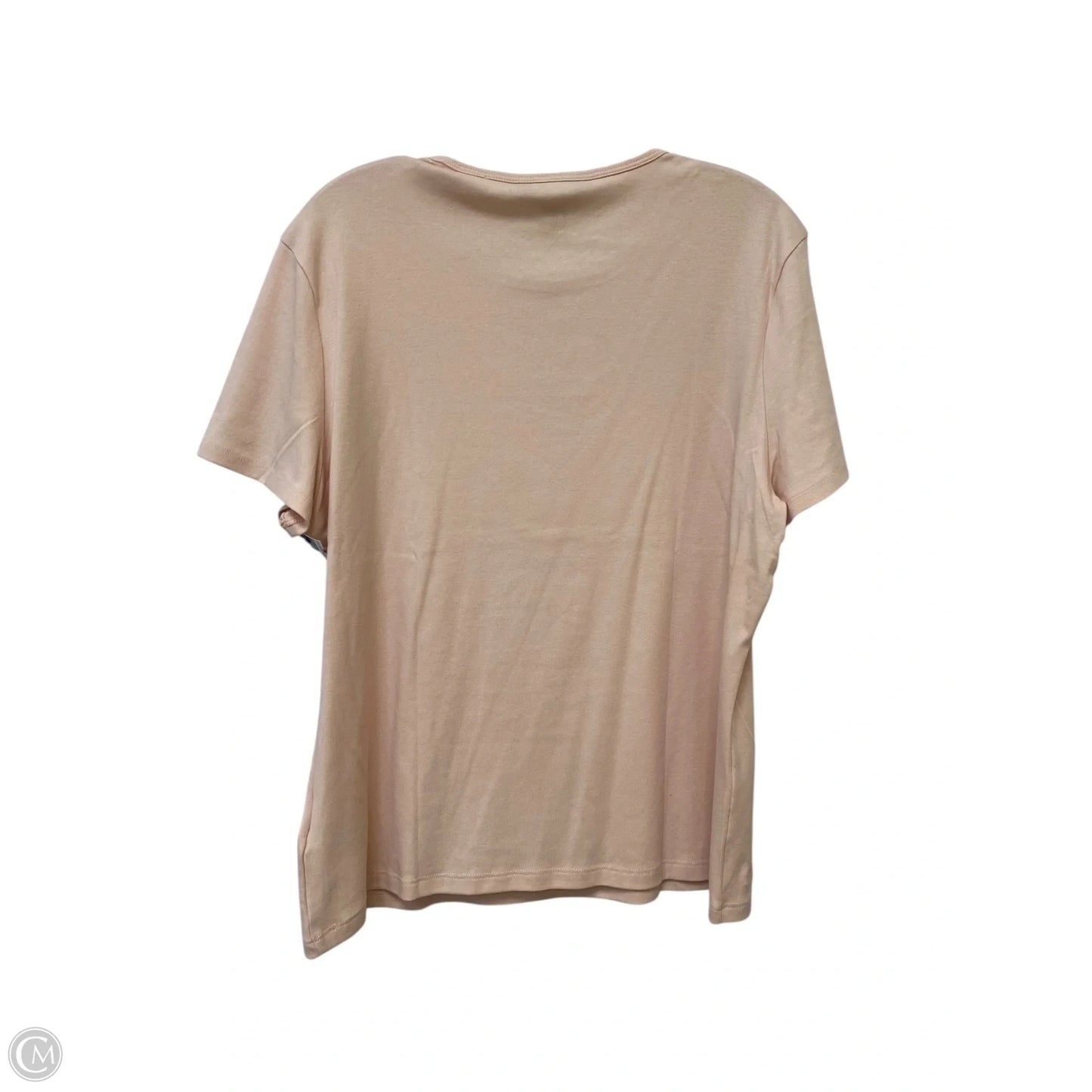 Top Short Sleeve By Lauren By Ralph Lauren In Pink, Size: Xxl