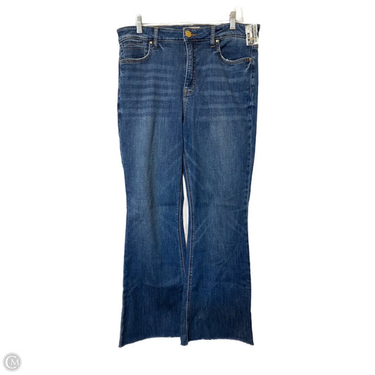 Jeans Flared By Kut In Blue Denim, Size: 10