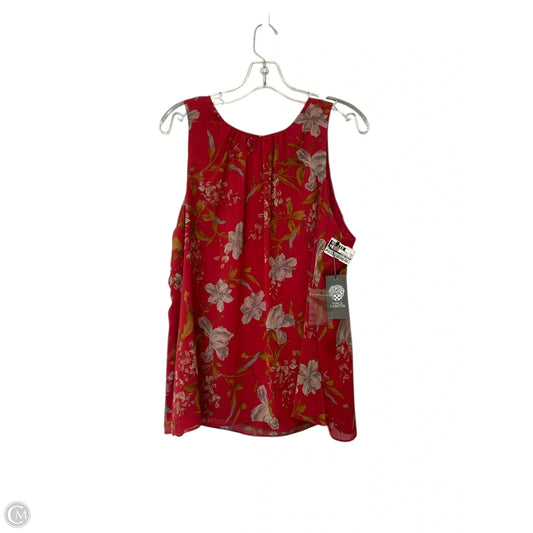 Top Sleeveless By Vince Camuto In Red, Size: L
