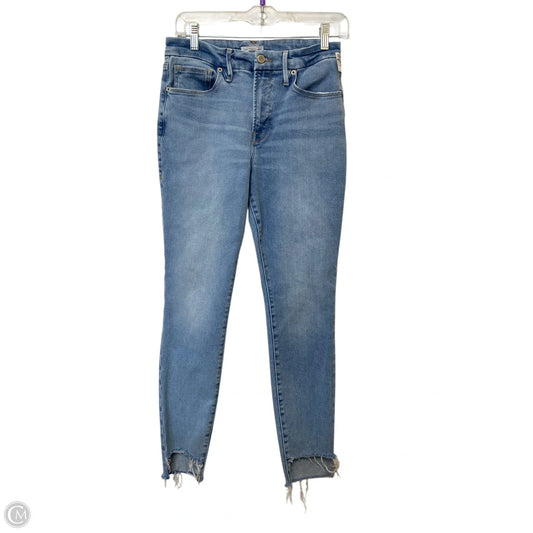 Jeans Skinny By Good American In Blue Denim, Size: 6