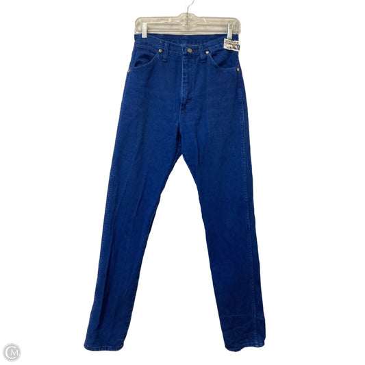 Jeans Straight By Wrangler In Blue Denim, Size: 6