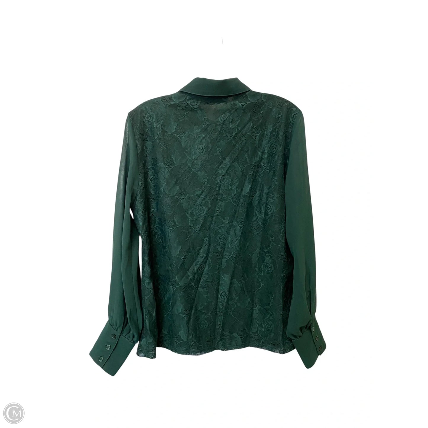 Top Long Sleeve By New York And Co In Green, Size: S