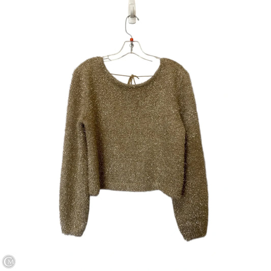 Sweater By Anthropologie In Gold, Size: M