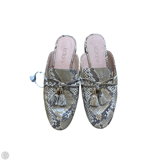 Shoes Flats By J. Crew In Snakeskin Print, Size: 6