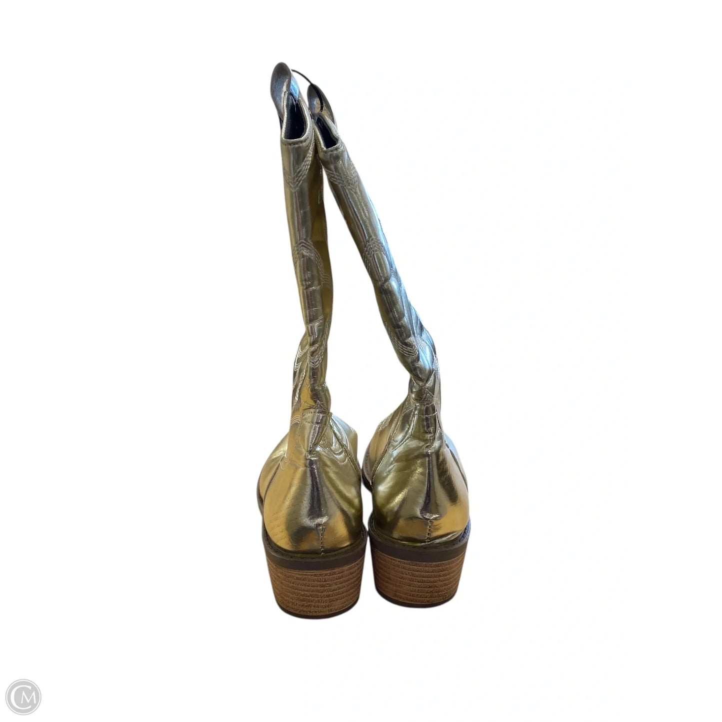 Boots Western By Cme In Gold, Size: 10