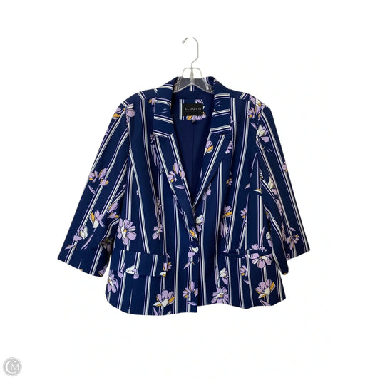Blazer By Eloquii In Floral Print, Size: 20