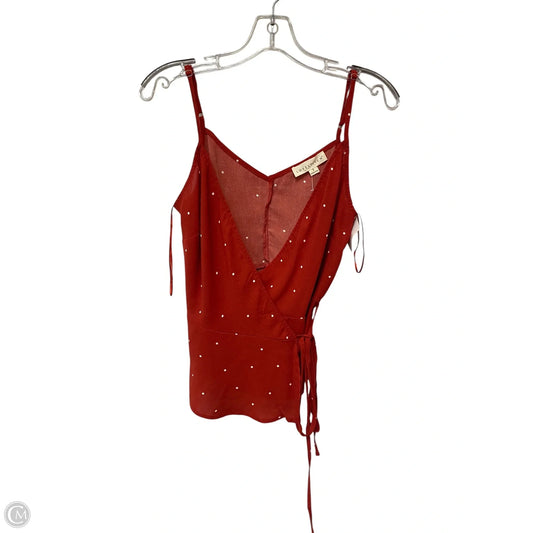 Top Sleeveless By Love Stitch In Red, Size: S