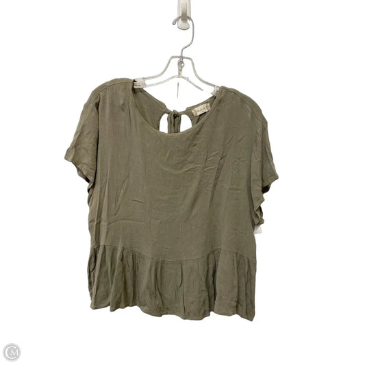 Top Short Sleeve By Altard State In Green, Size: M