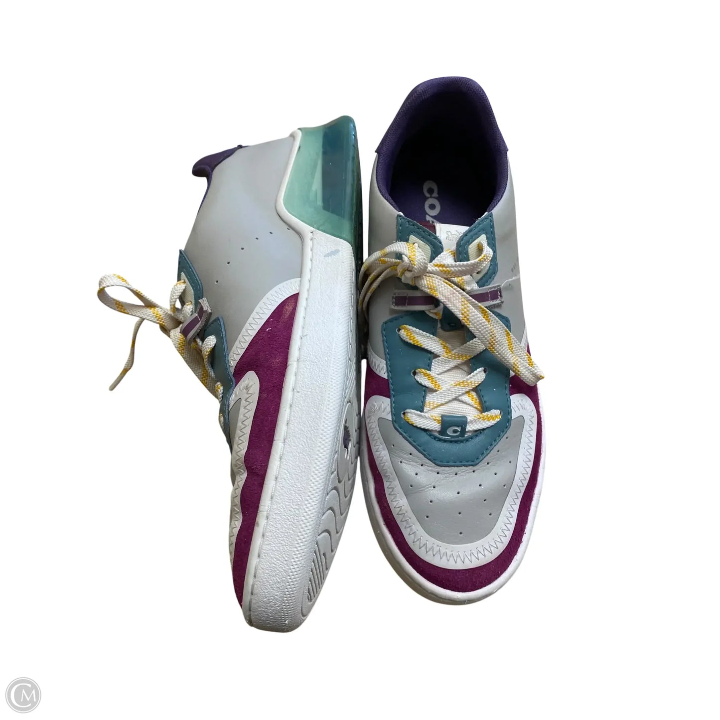 Shoes Designer By Coach In Grey, Size: 9.5