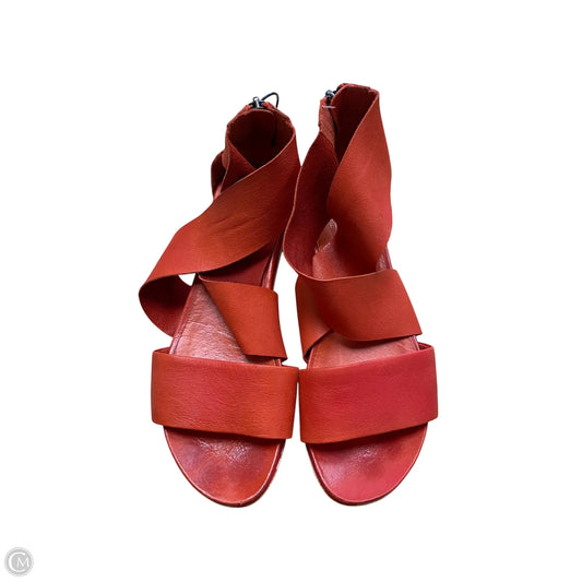 Sandals Flats By Eileen Fisher In Red, Size: 8.5