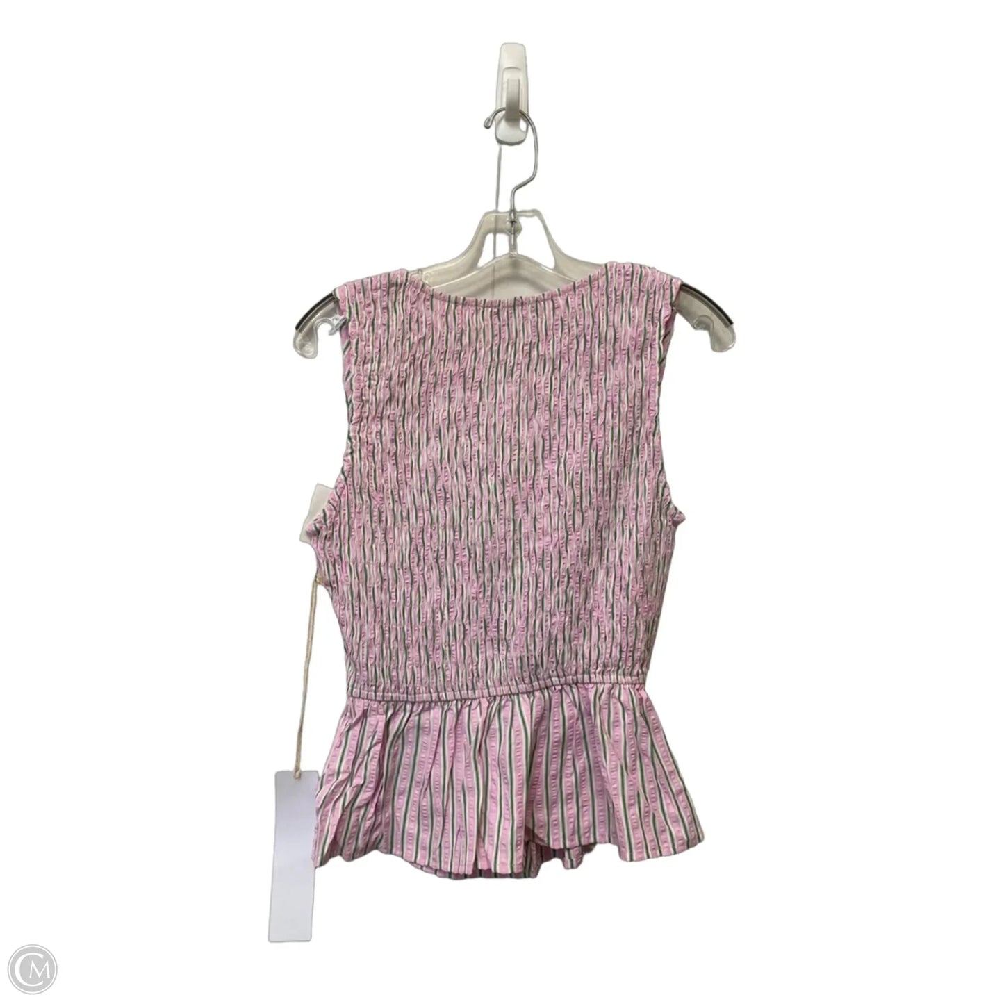 Top Sleeveless By Lumiere In Striped Pattern, Size: S