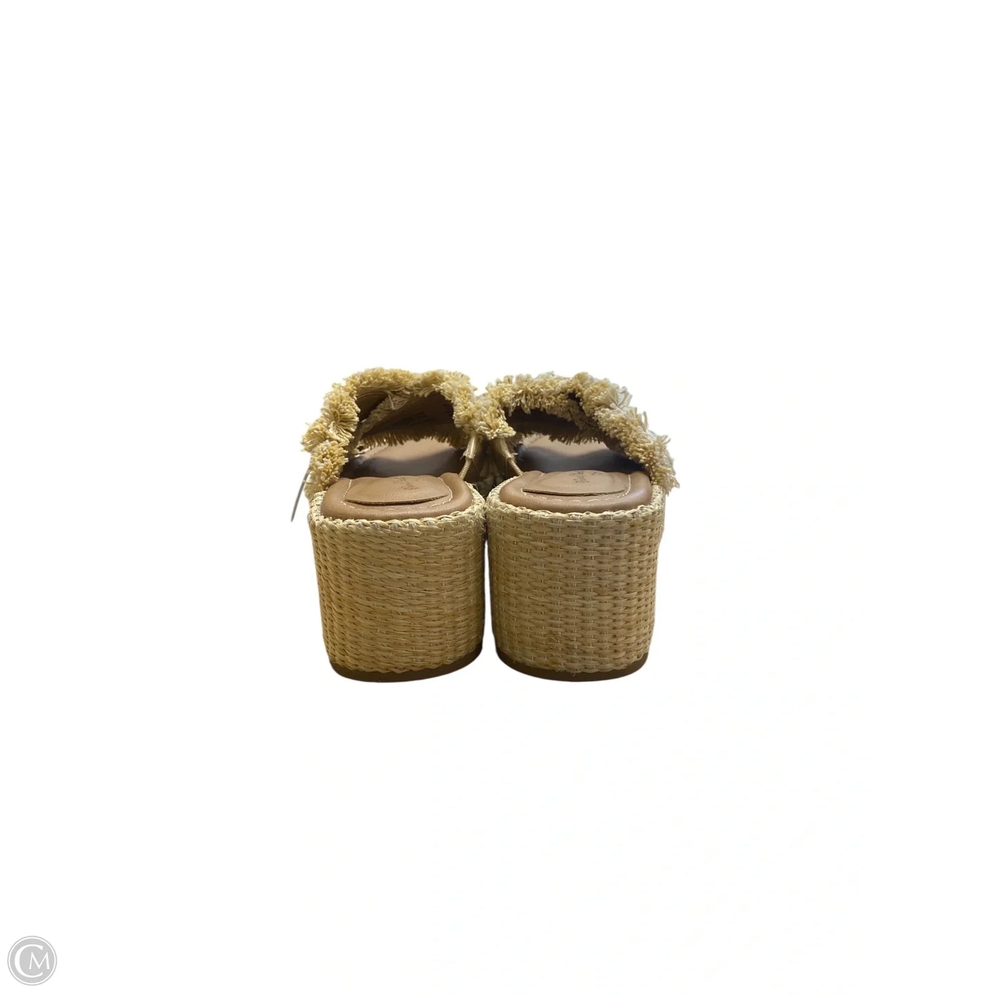 Sandals Heels Block By Universal Thread In Tan, Size: 7