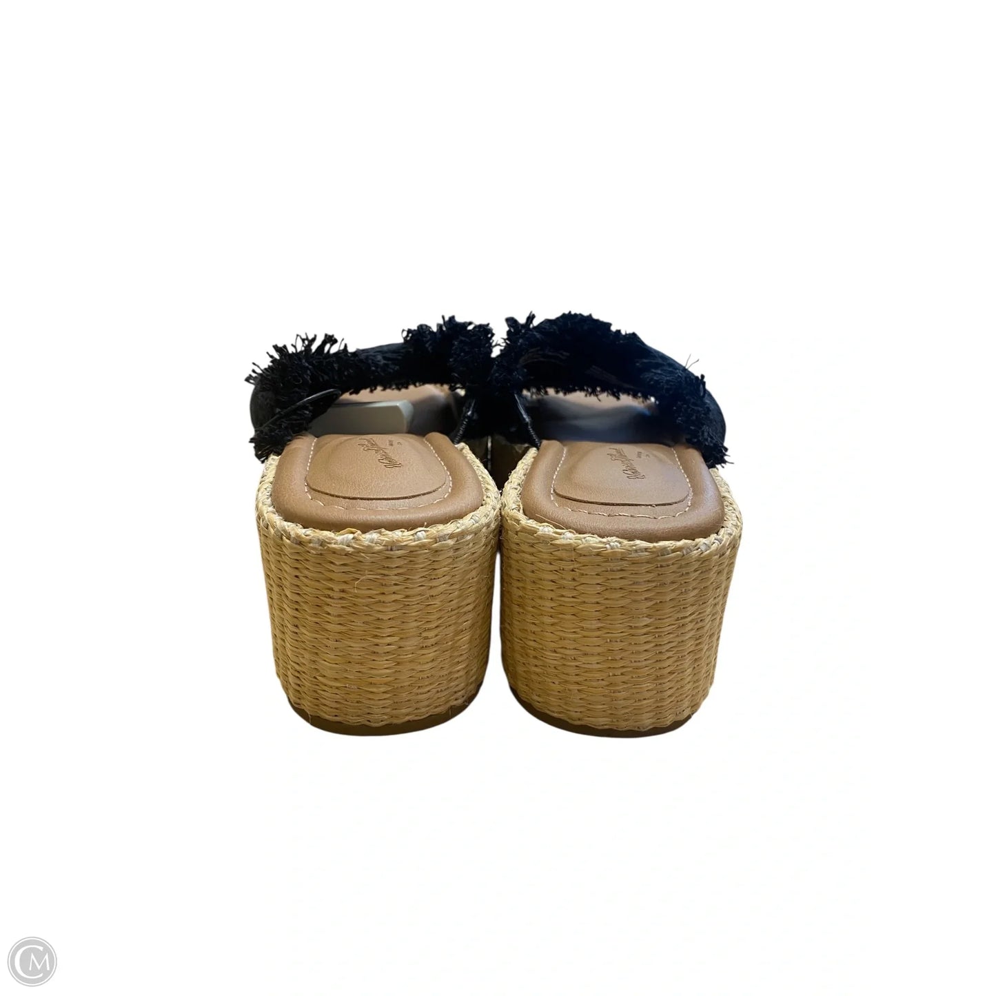 Sandals Heels Block By Universal Thread In Black, Size: 7