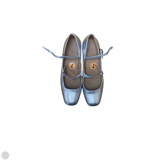 Shoes Heels Block By Madewell In Silver, Size: 7