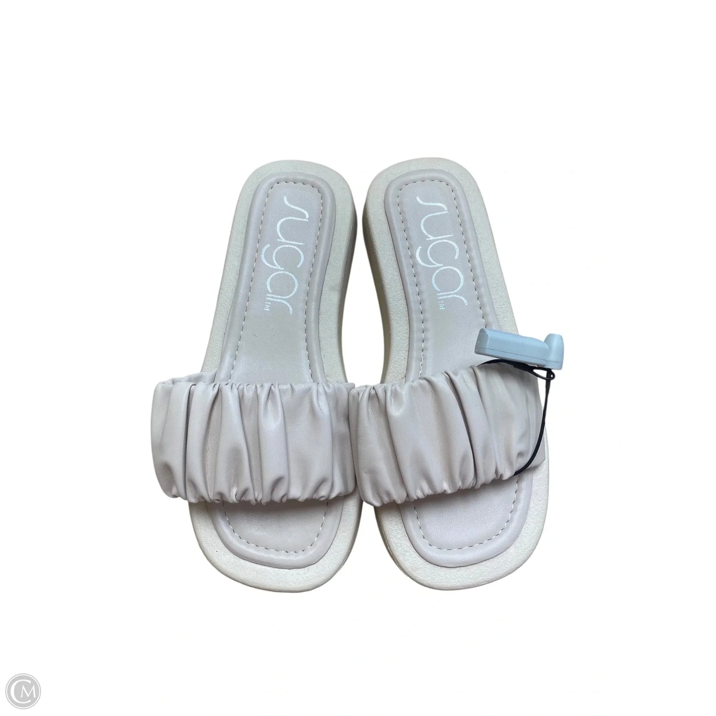 Sandals Flats By Sugar In Cream, Size: 9