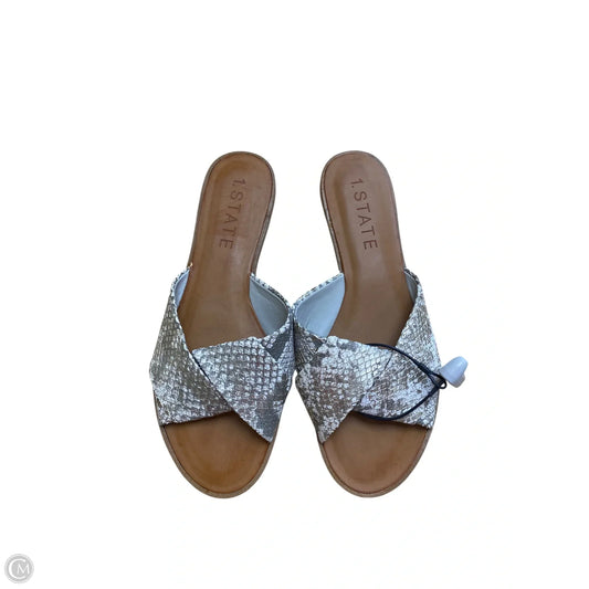 Sandals Flip Flops By 1.state In Snakeskin Print, Size: 8