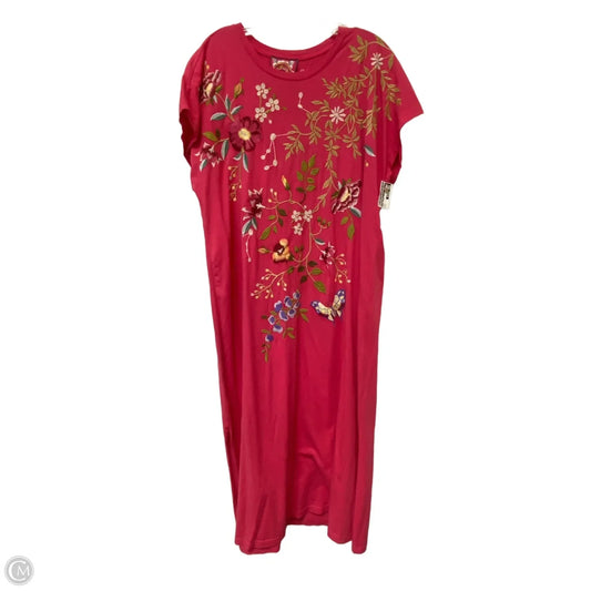 Dress Casual Maxi By Johnny Was In Pink, Size: L