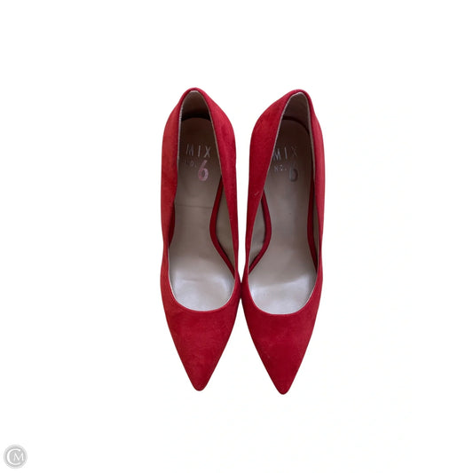 Shoes Heels Stiletto By Mix No 6 In Red, Size: 9.5