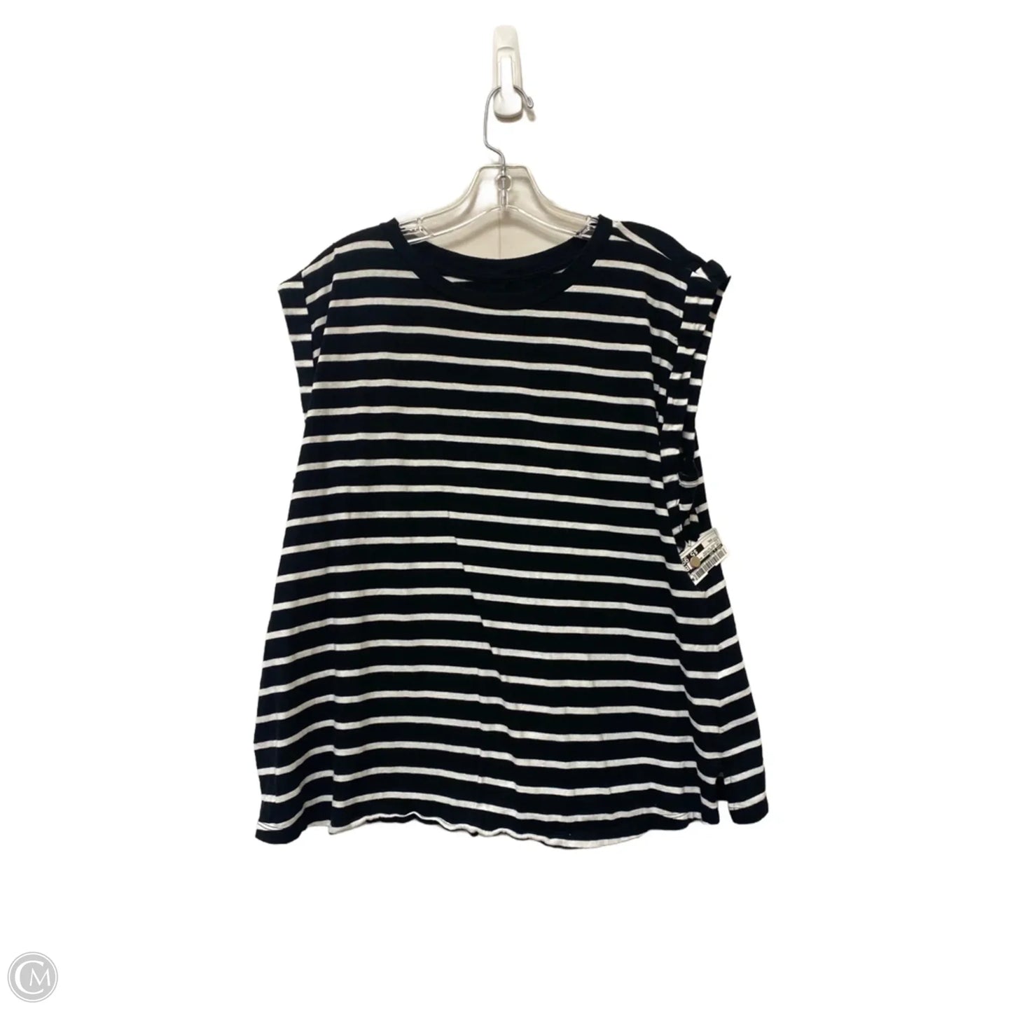Top Sleeveless Basic By Ava & Viv In Striped Pattern, Size: Xxl