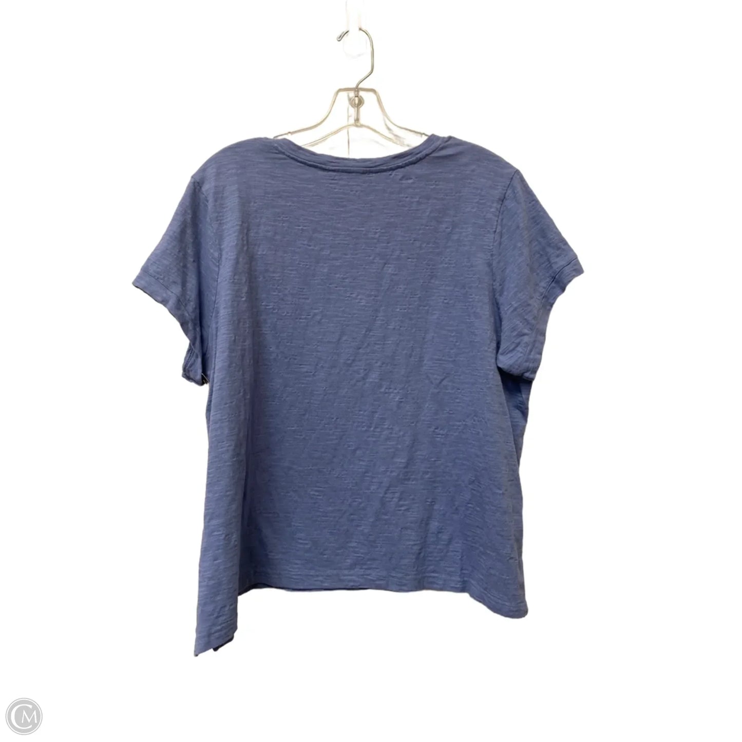 Top Short Sleeve Basic By Nine West In Blue, Size: Xxl