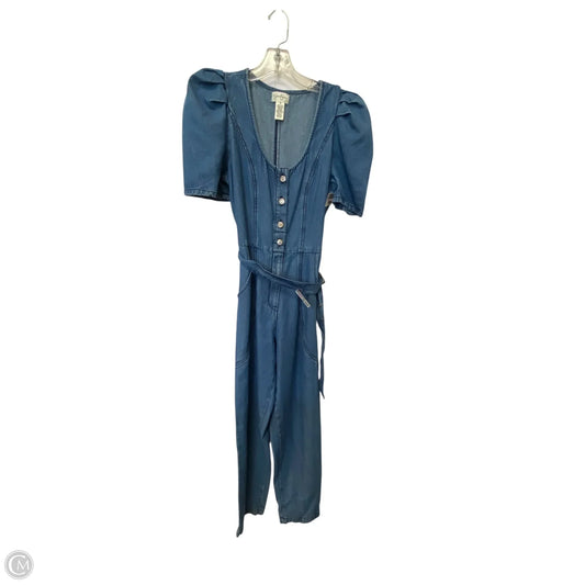 Jumpsuit By Jessica Simpson In Blue Denim, Size: S