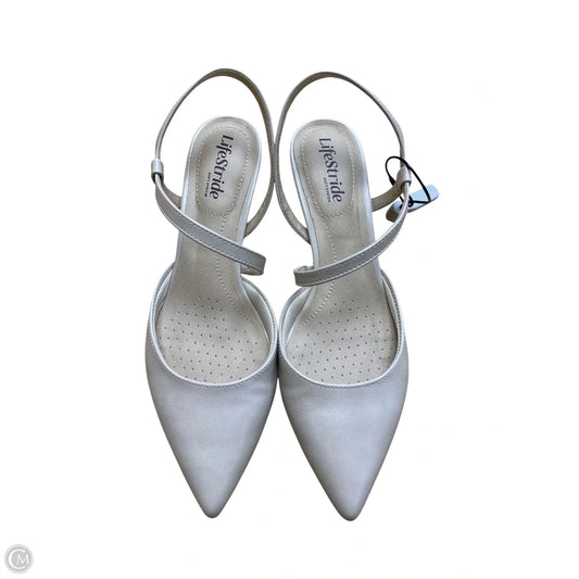 Shoes Heels Kitten By Life Stride In Cream, Size: 8
