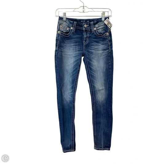 Jeans Skinny By Miss Me In Blue Denim, Size: 0