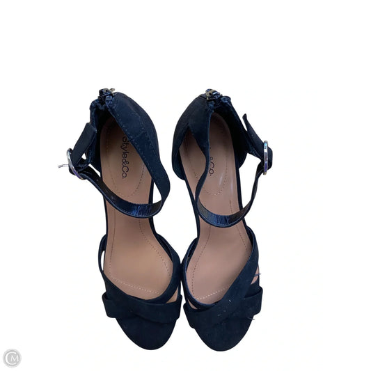 Shoes Heels Stiletto By Style And Company In Black, Size: 9.5