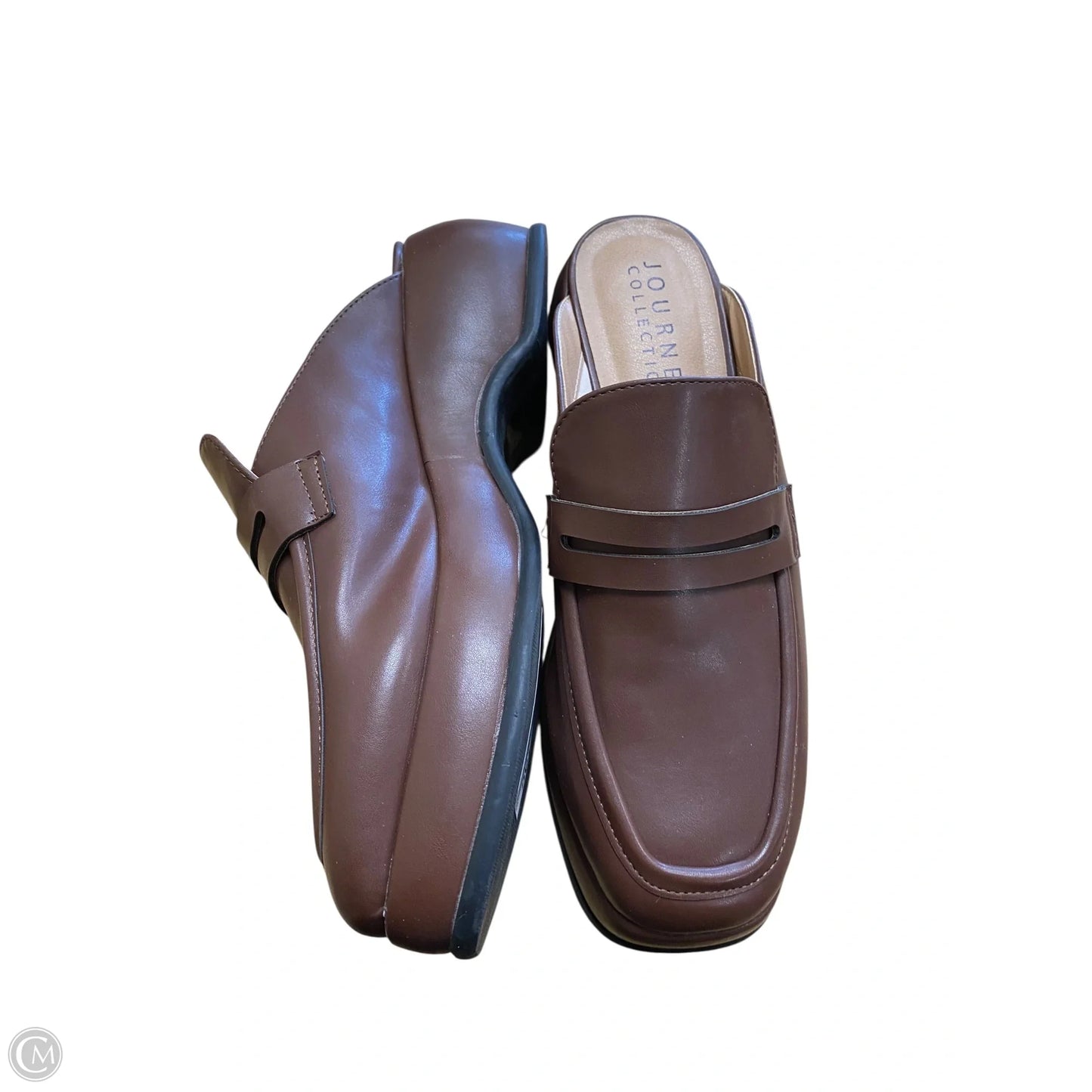 Shoes Heels Platform By Journee In Brown, Size: 8