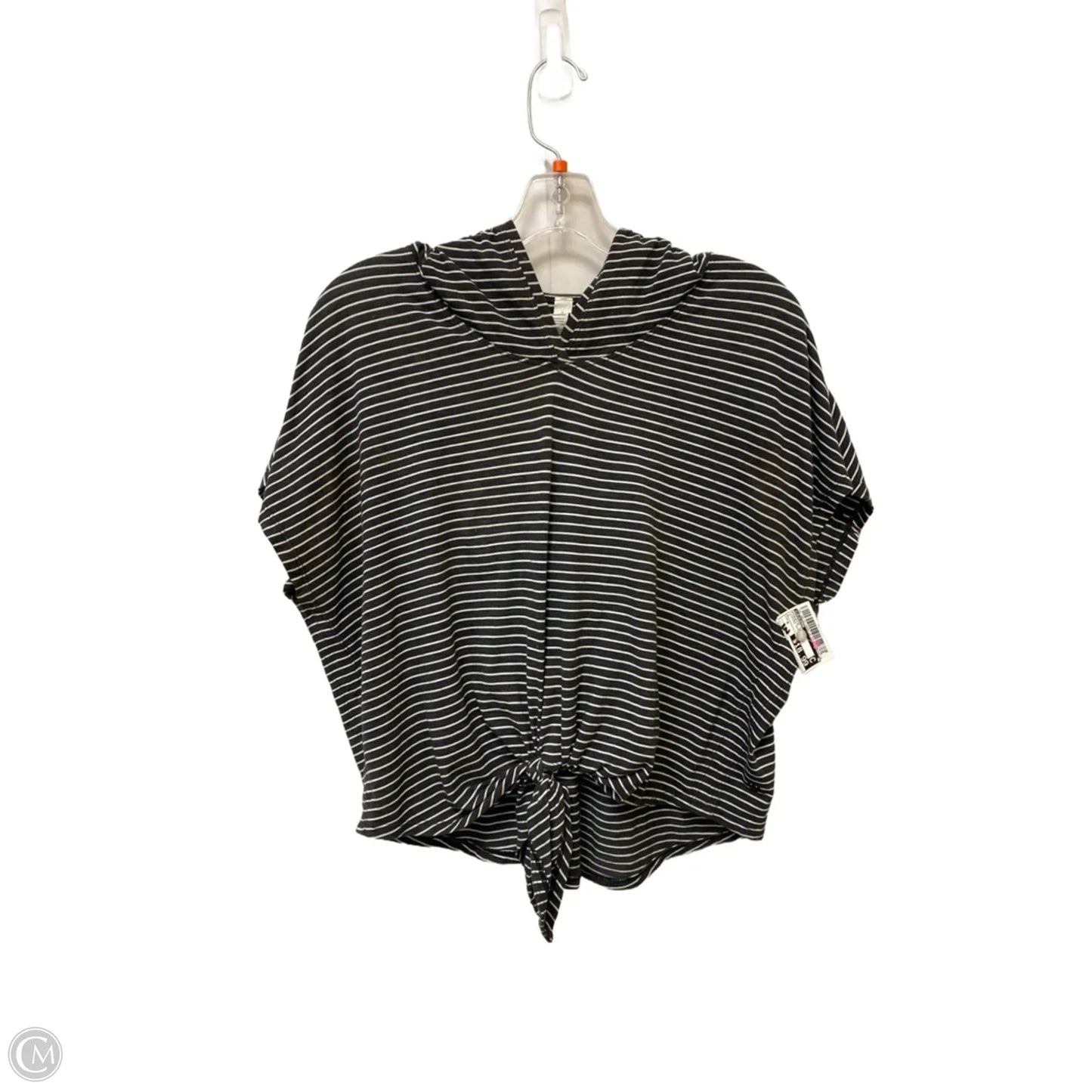 Athletic Top Short Sleeve By Lululemon In Striped Pattern, Size: 6