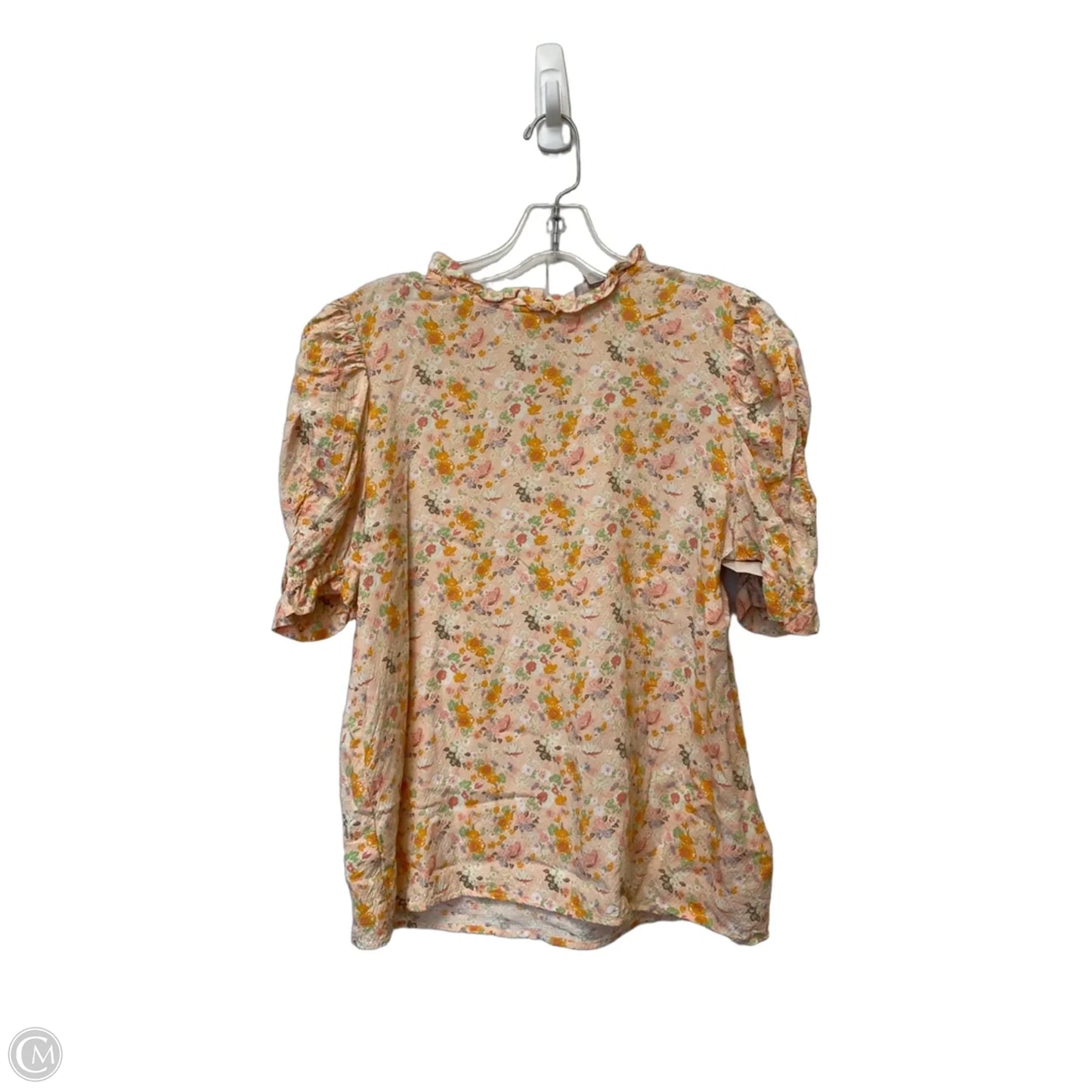 Top Short Sleeve By Loft In Floral Print, Size: S