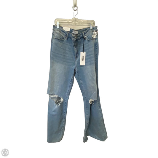 Jeans Flared By Micas In Blue Denim, Size: 16