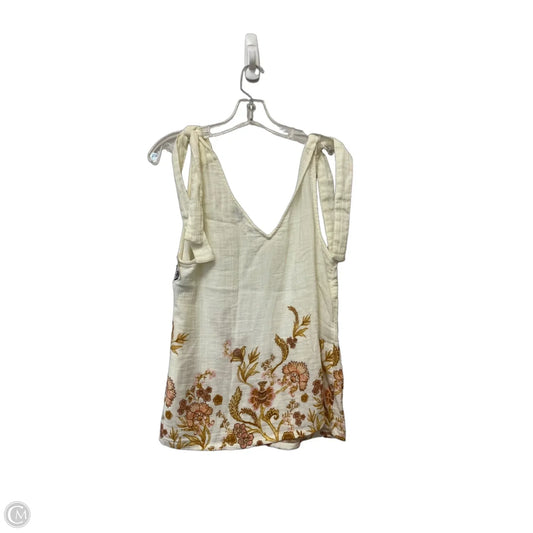 Top Sleeveless By Wonderly In White, Size: S